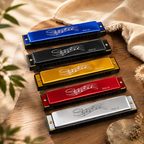 24 Holes Metal Harmonica Mouth Organ