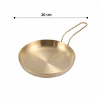 Golden Stainless Steel Frying Pan