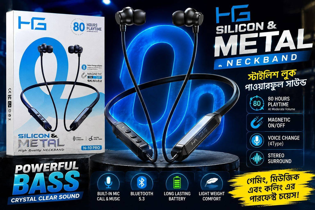 HG N-10 Pro Neckband Earphones
