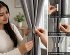 Magnetic Curtain Tieback Clips (5 pairs)