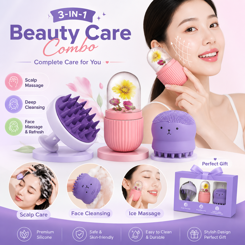 GlowCare 3-in-1 Beauty & Self-Care Combo