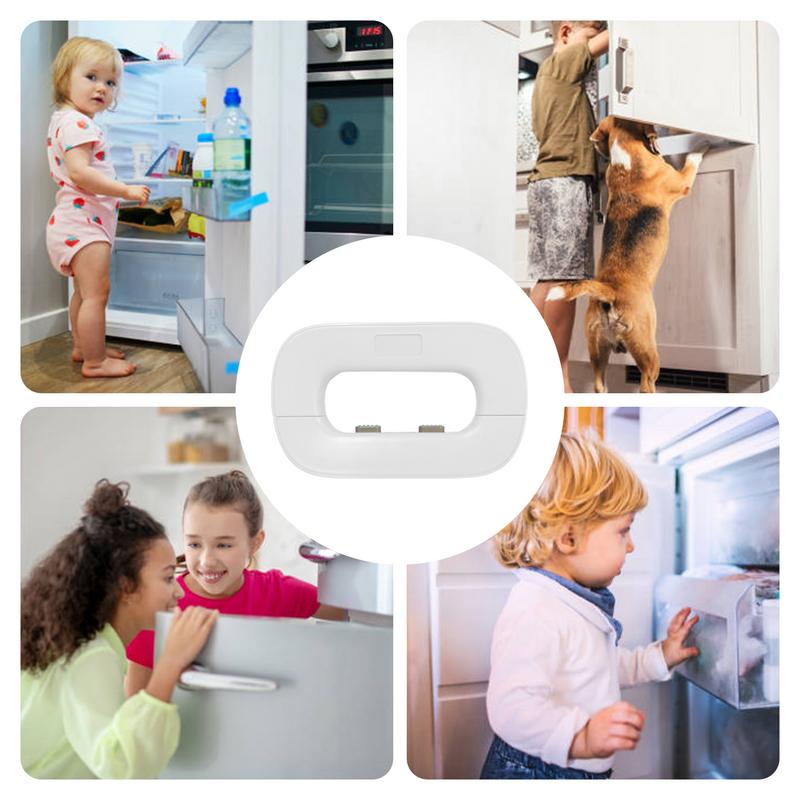 Double Button Adhesive Fridge Lock