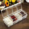 Premium 4 Grid Acrylic Spice Box