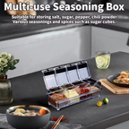 Premium 4 Grid Acrylic Spice Box