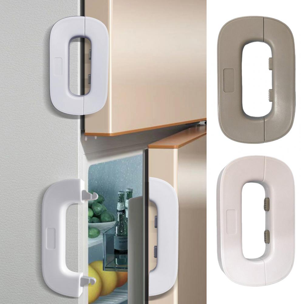 Double Button Adhesive Fridge Lock
