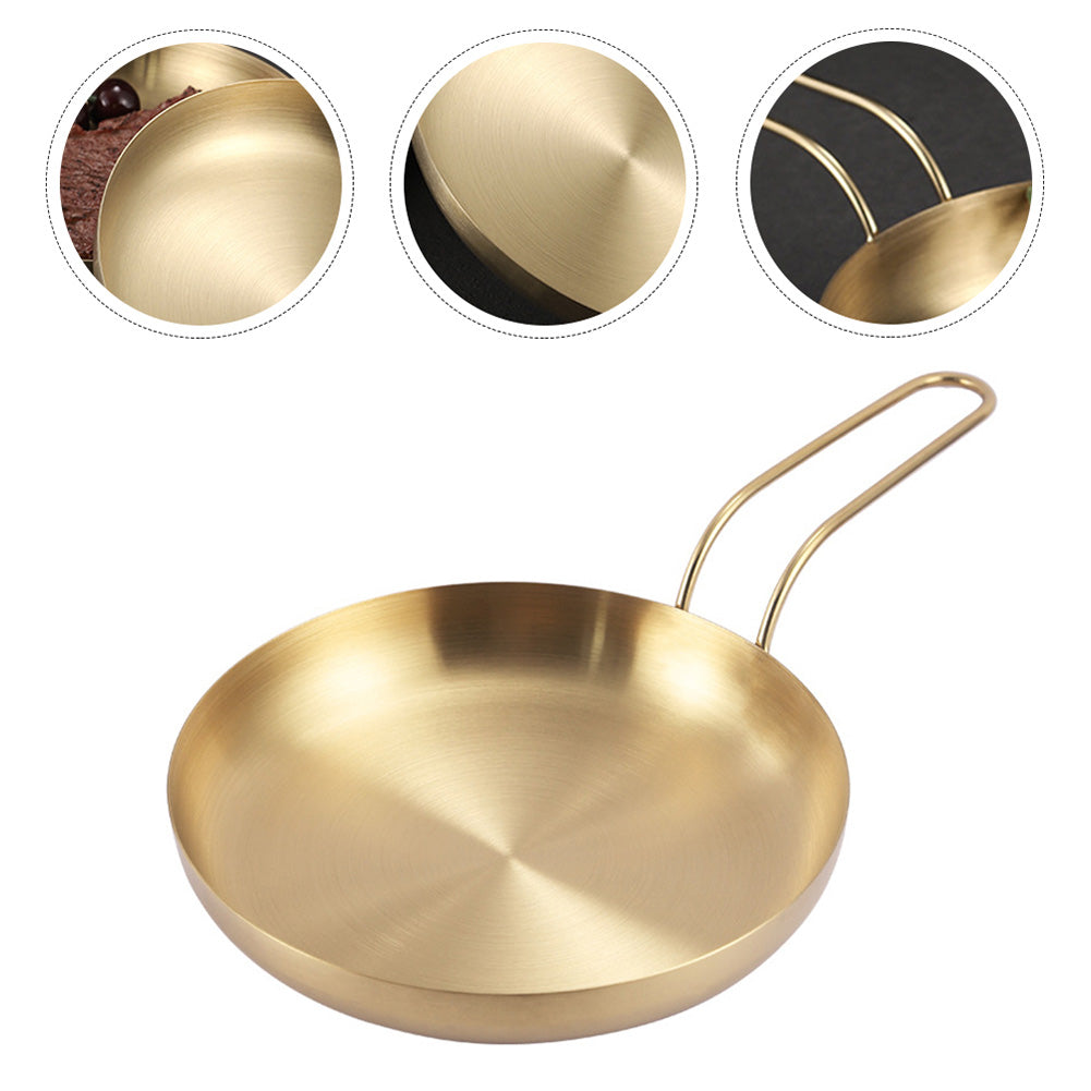 Golden Stainless Steel Frying Pan
