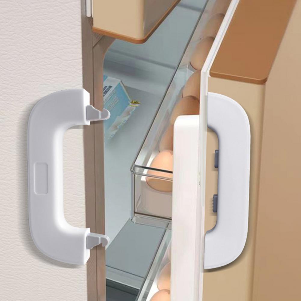 Double Button Adhesive Fridge Lock