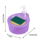 2-in-1 Dish Soap Dispenser With Sponge Holder