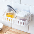 Wall Mounted Bathroom Storage Shelf Without Dril