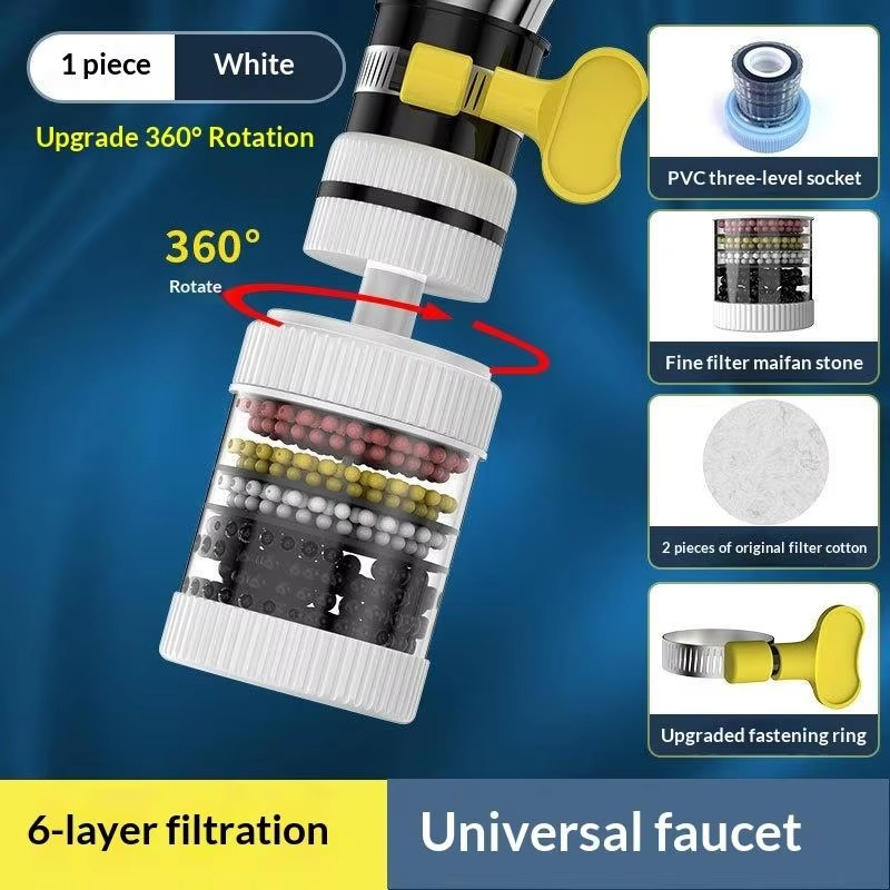 6-Layer Universal Faucet Water Filter