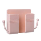 Universal Wall Mounted Adhesive Phone Charging Holder With Cable Hook