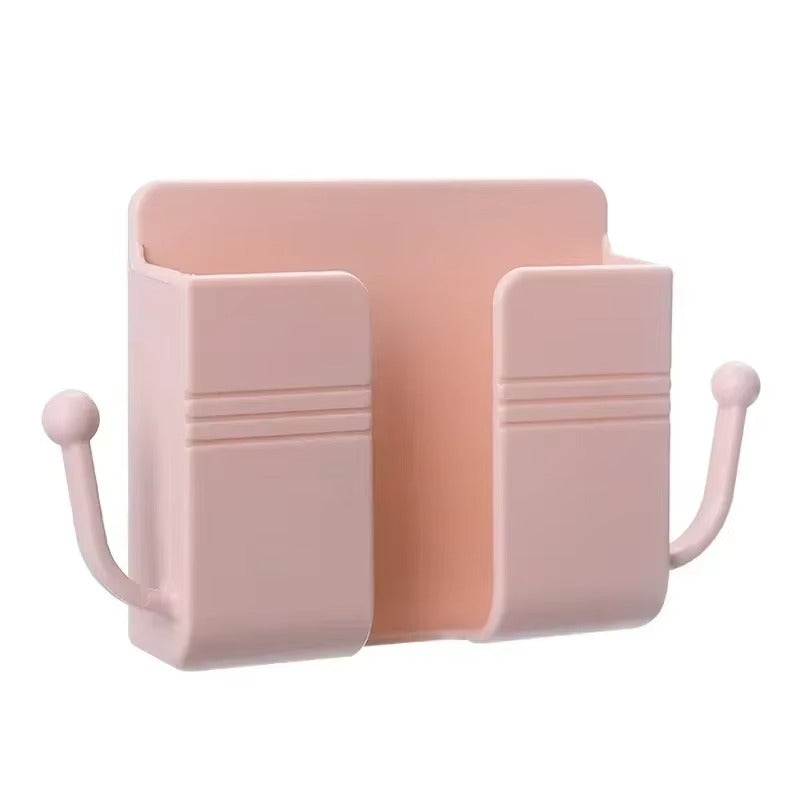 Universal Wall Mounted Adhesive Phone Charging Holder With Cable Hook