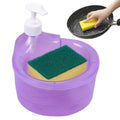 2-in-1 Dish Soap Dispenser With Sponge Holder