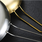 Golden Stainless Steel Frying Pan