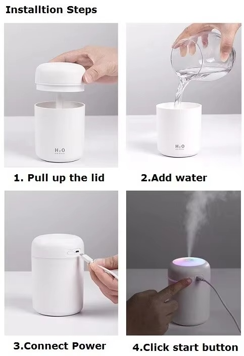 USB Mini Air Humidifier with LED Light