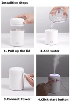 USB Mini Air Humidifier with LED Light