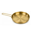 Golden Stainless Steel Frying Pan