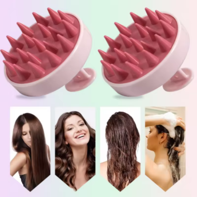 Silicone Scalp Massage Shampoo Brush