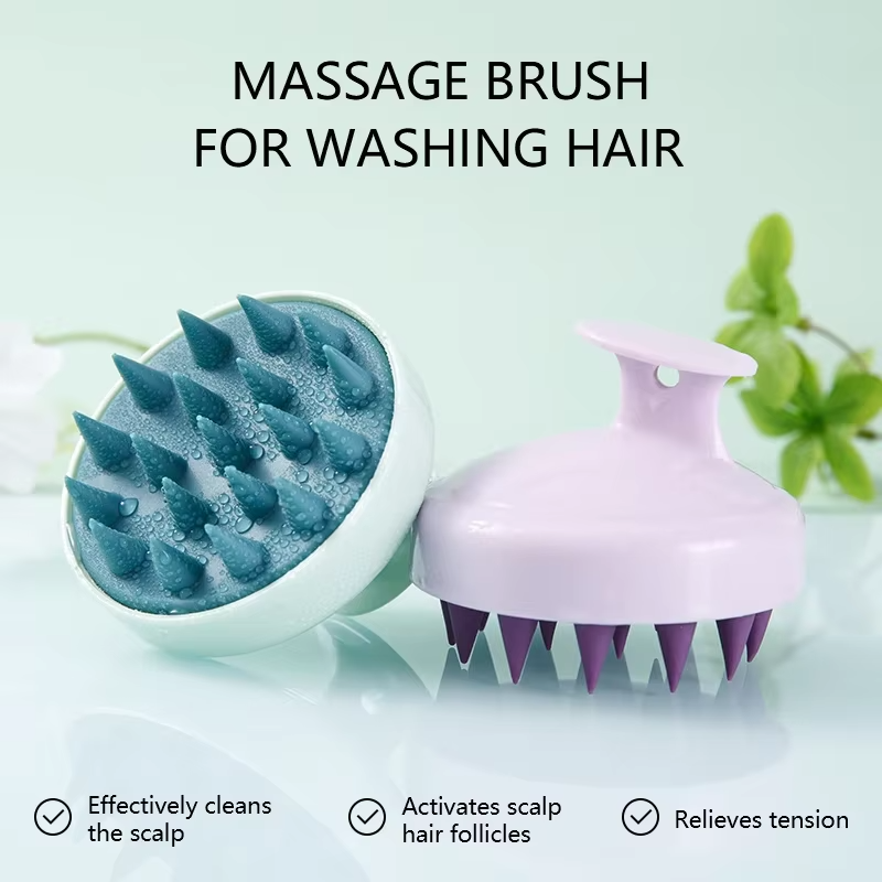 Silicone Scalp Massage Shampoo Brush