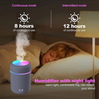 USB Mini Air Humidifier with LED Light
