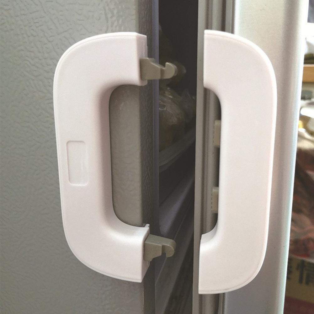 Double Button Adhesive Fridge Lock
