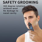 3-in-1 Rechargeable Men's Grooming Kit – Hair Clipper, Nose Trimmer & Shaver