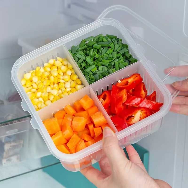 6-Grid Refrigerator Storage Organizer