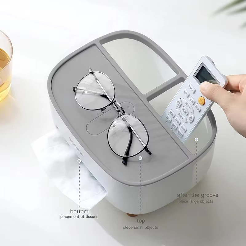 ECOCO Desktop Tissue Box Organizer