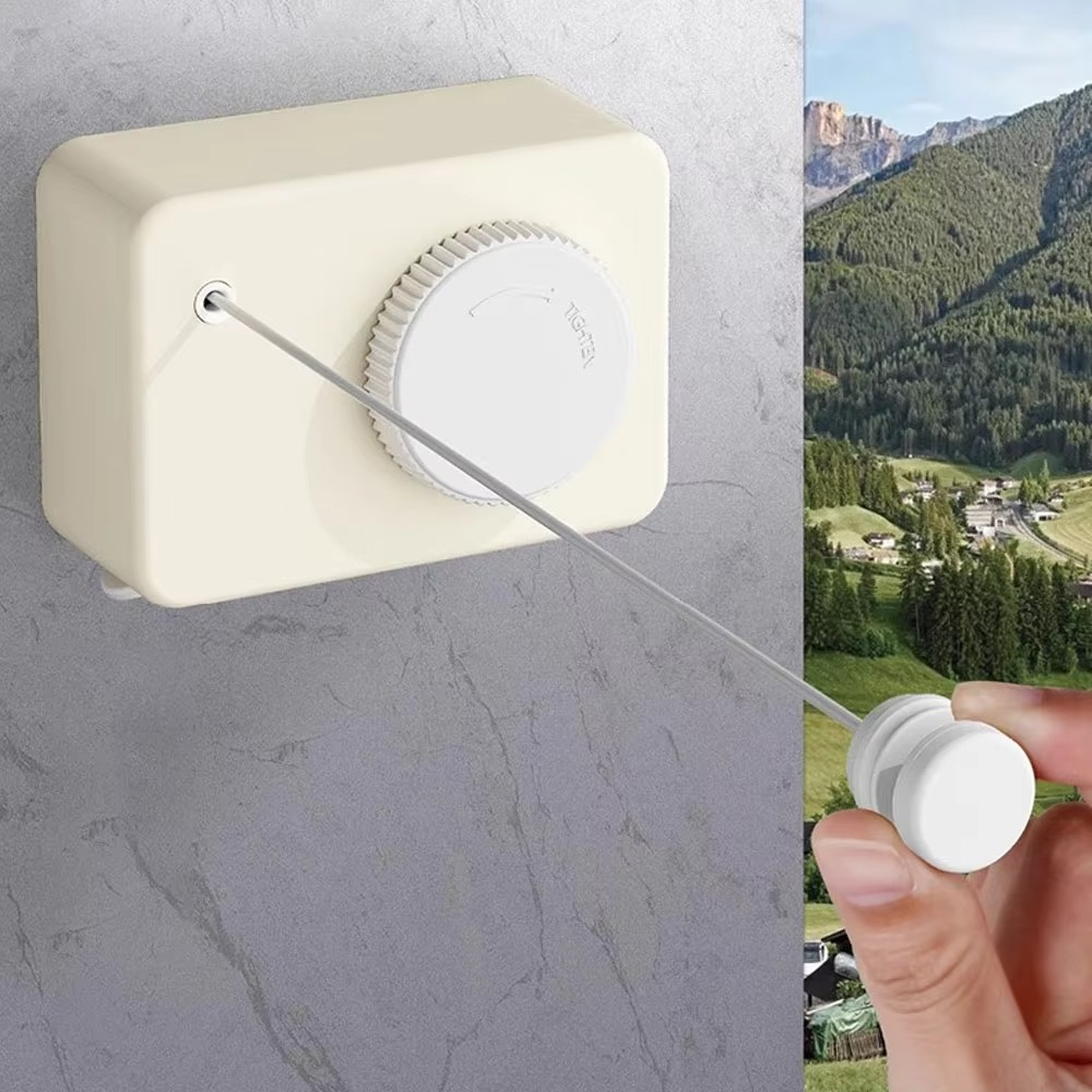 Compact Retractable Clothesline