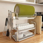 3-Tier Stainless Steel Dish Drying Rack