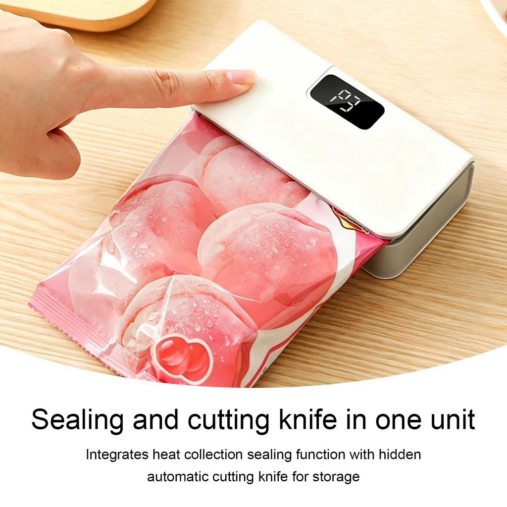 6 Powered Mini Portable Bag Sealer & Cutter