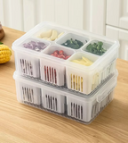 6-Grid Refrigerator Storage Organizer