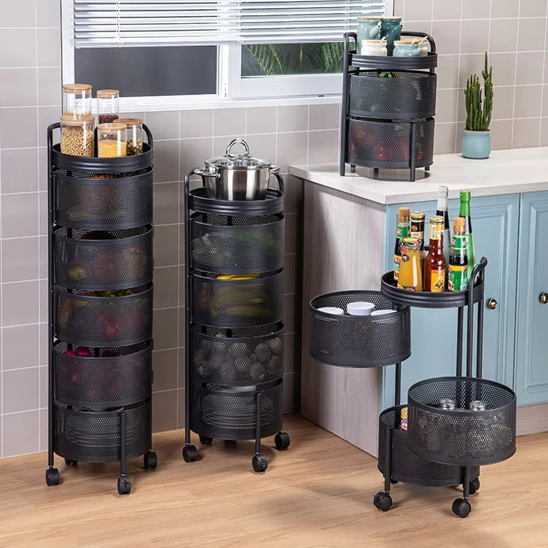 360° Rotating Kitchen Storage Rack