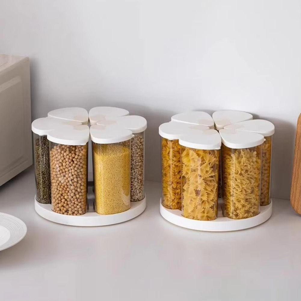 6-Grid Rotating Cereal Dispenser