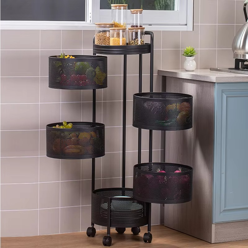 360° Rotating Kitchen Storage Rack