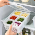 6-Grid Refrigerator Storage Organizer