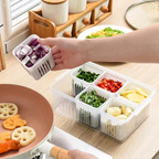 6-Grid Refrigerator Storage Organizer