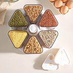 6-Grid Rotating Cereal Dispenser