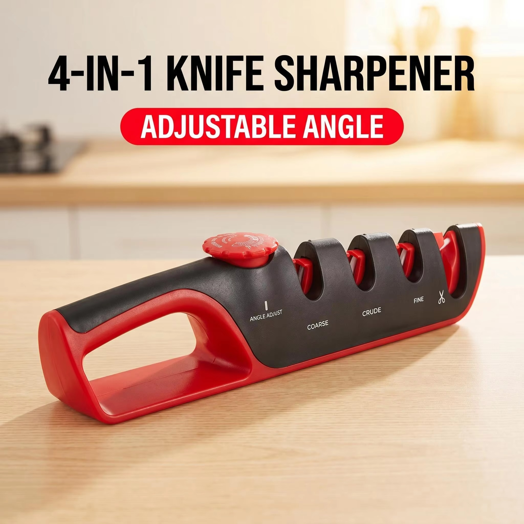 Heavy Duty 4 Stage Adjustable Knife Sharpener