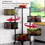 360° Rotating Kitchen Storage Rack