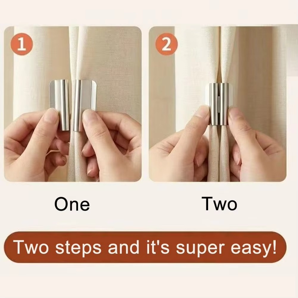 Magnetic Curtain Tieback Clips (5 pairs)