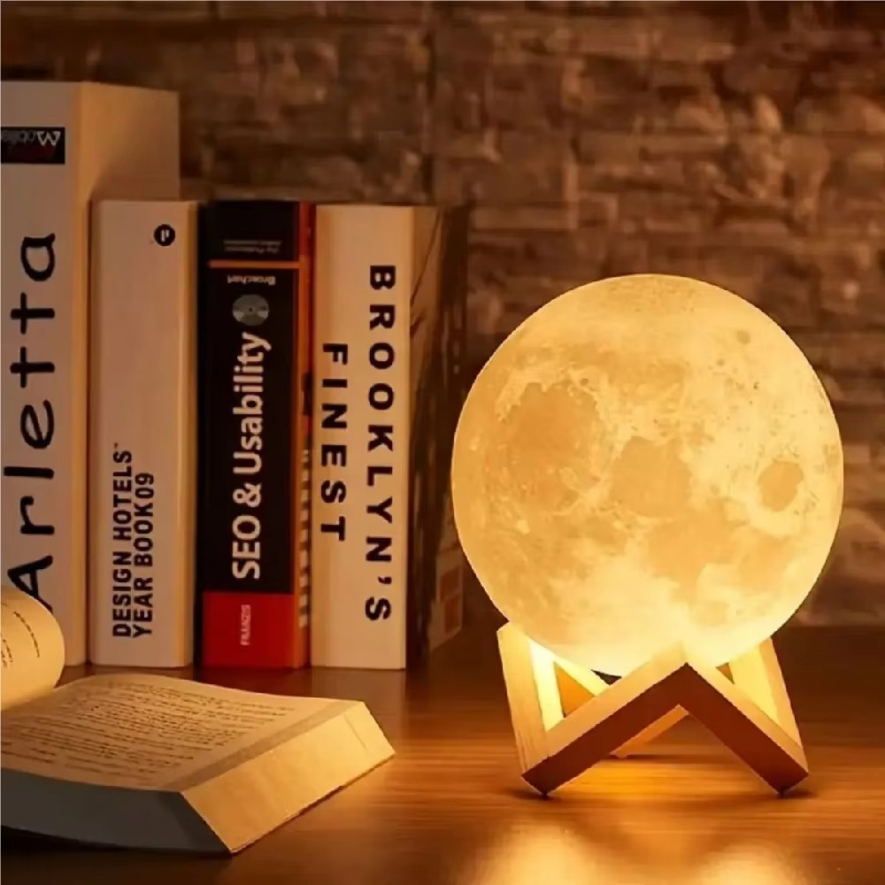 3D LED Moon Night Light