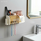 Punch-Free Bathroom Toothbrush Rack