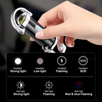 Mini Multi-Functional COB Keychain Flashlight