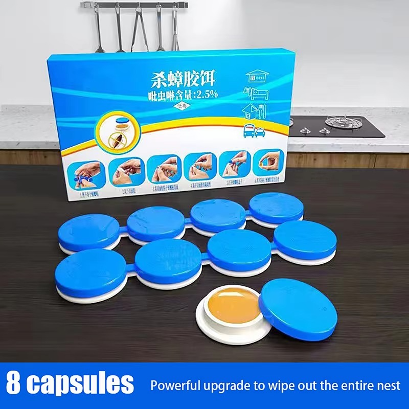 8-PCS Cockroach Gel Bait Killer