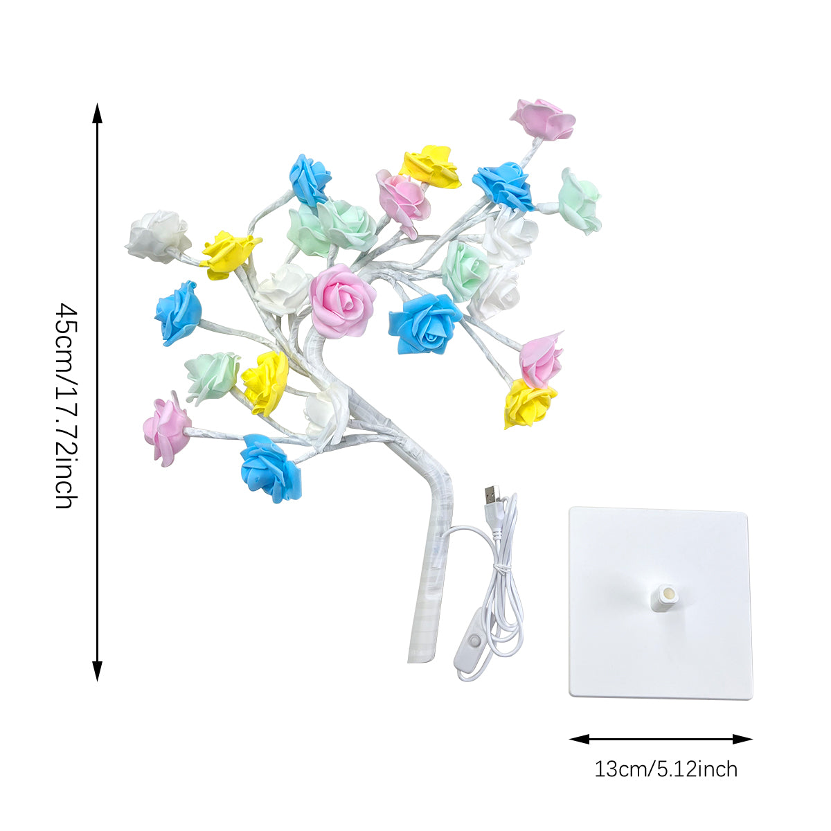 Decorative Rose Tree Lamp
