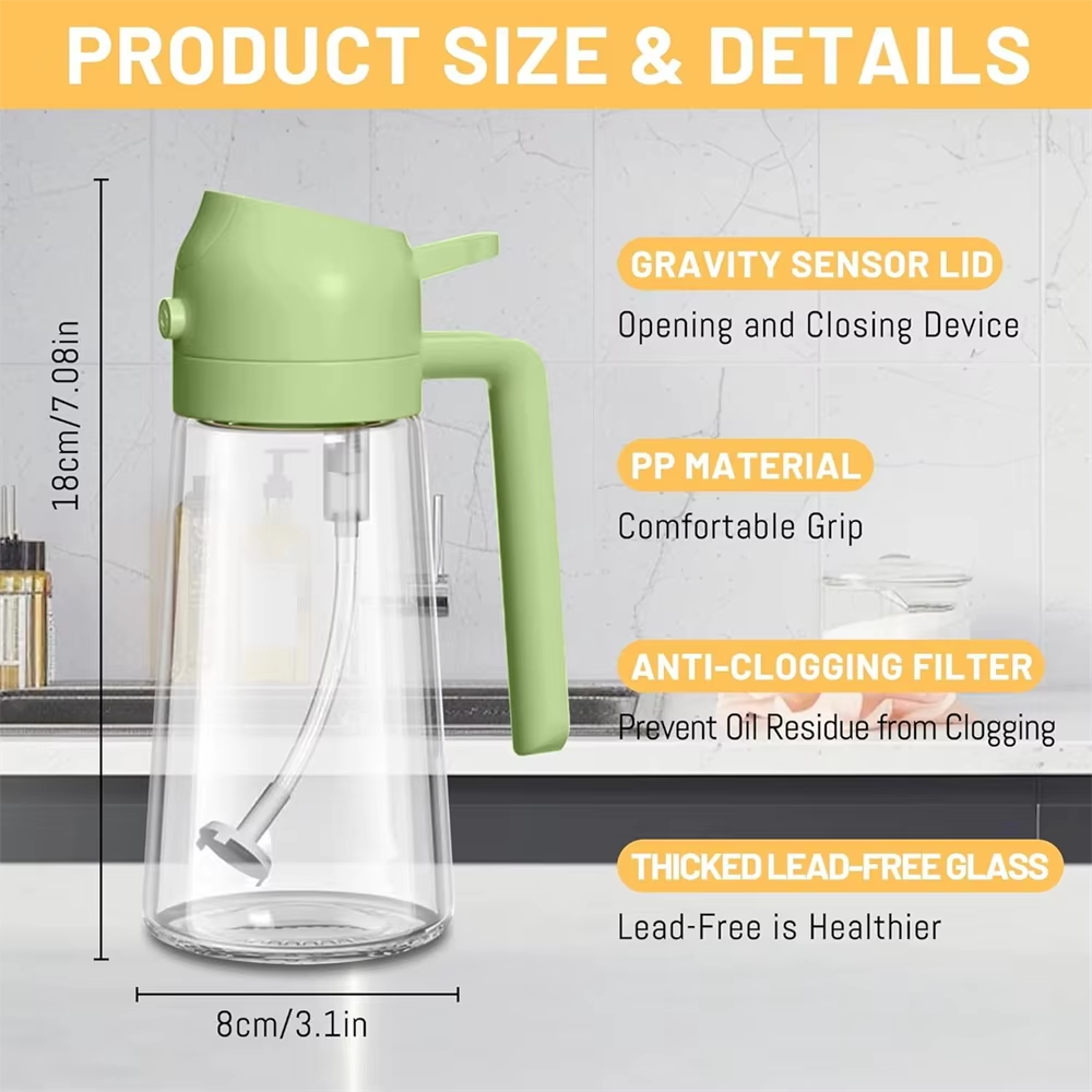 Automatic Oil Spray Dispenser Bottle