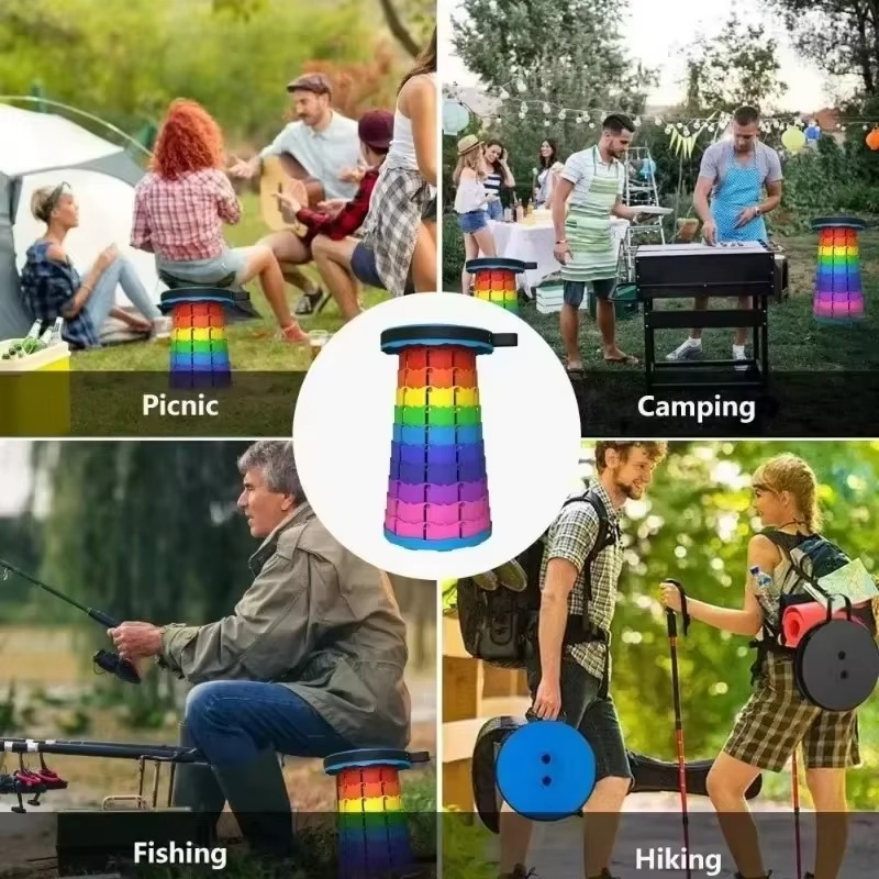 Portable Telescopic Folding Stool