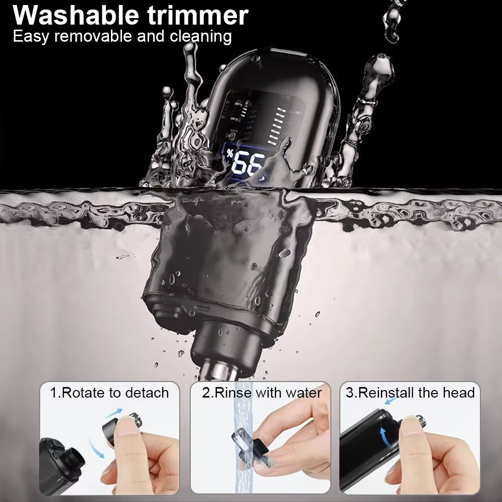 2-in-1 Rechargeable Nose Hair Trimmer