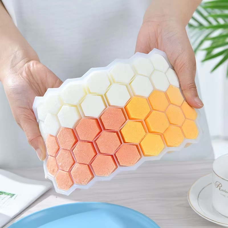 37-Cavity Silicone Honeycomb Ice Tray